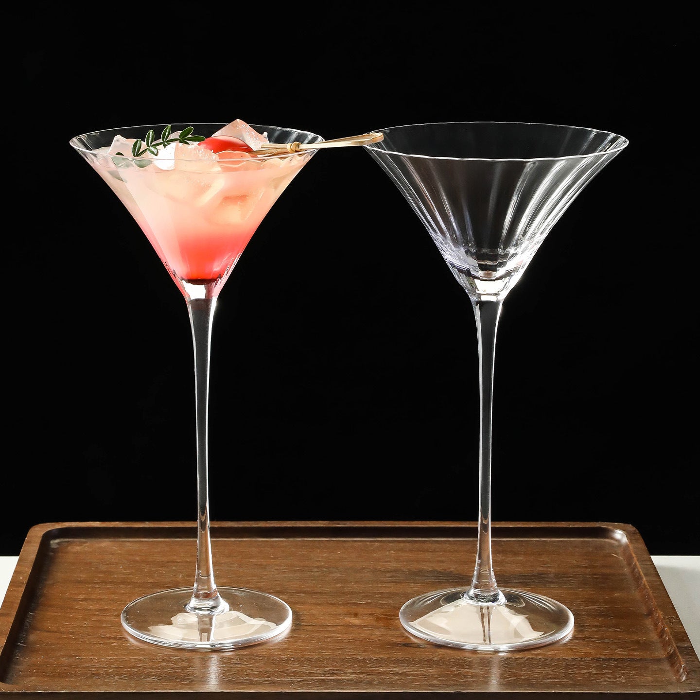 7.8 fl oz Clear Martini Cocktail Glass, Flared Bowl