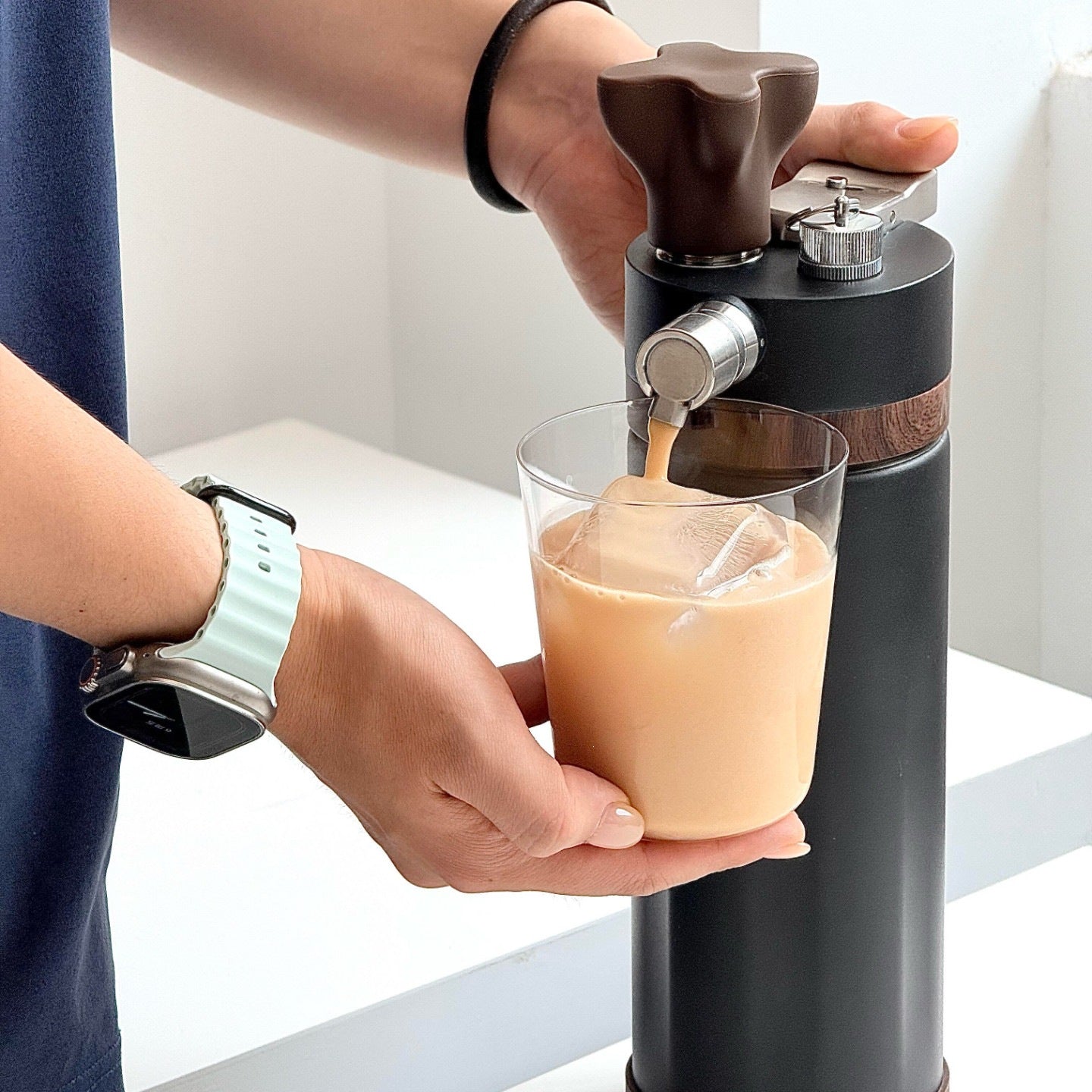 9.6 fl oz Clear Glass Cold Brew Tumbler, 3.35 in